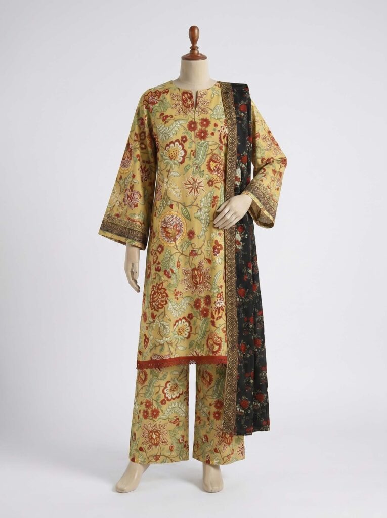3 Piece - Printed Lawn Suit