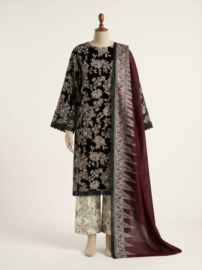 3 Piece – Printed Lawn Suit