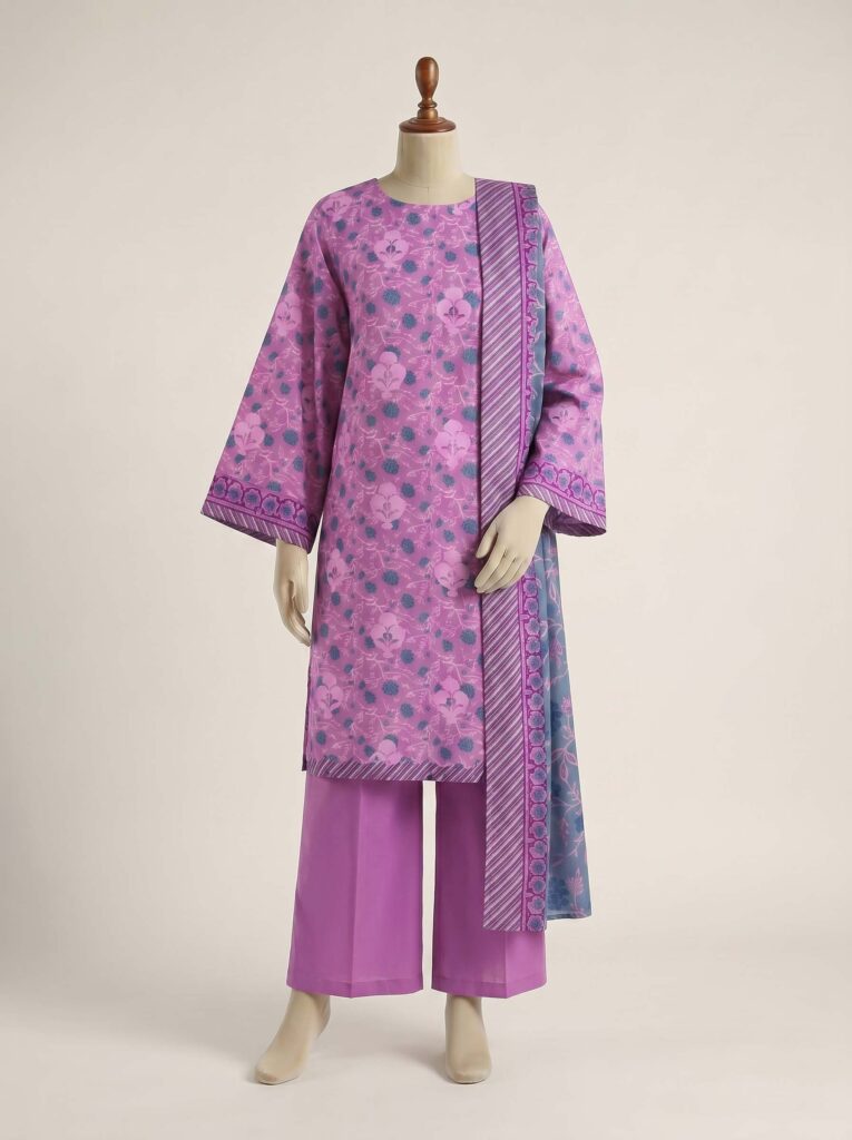 3 Piece – Printed Lawn Suit