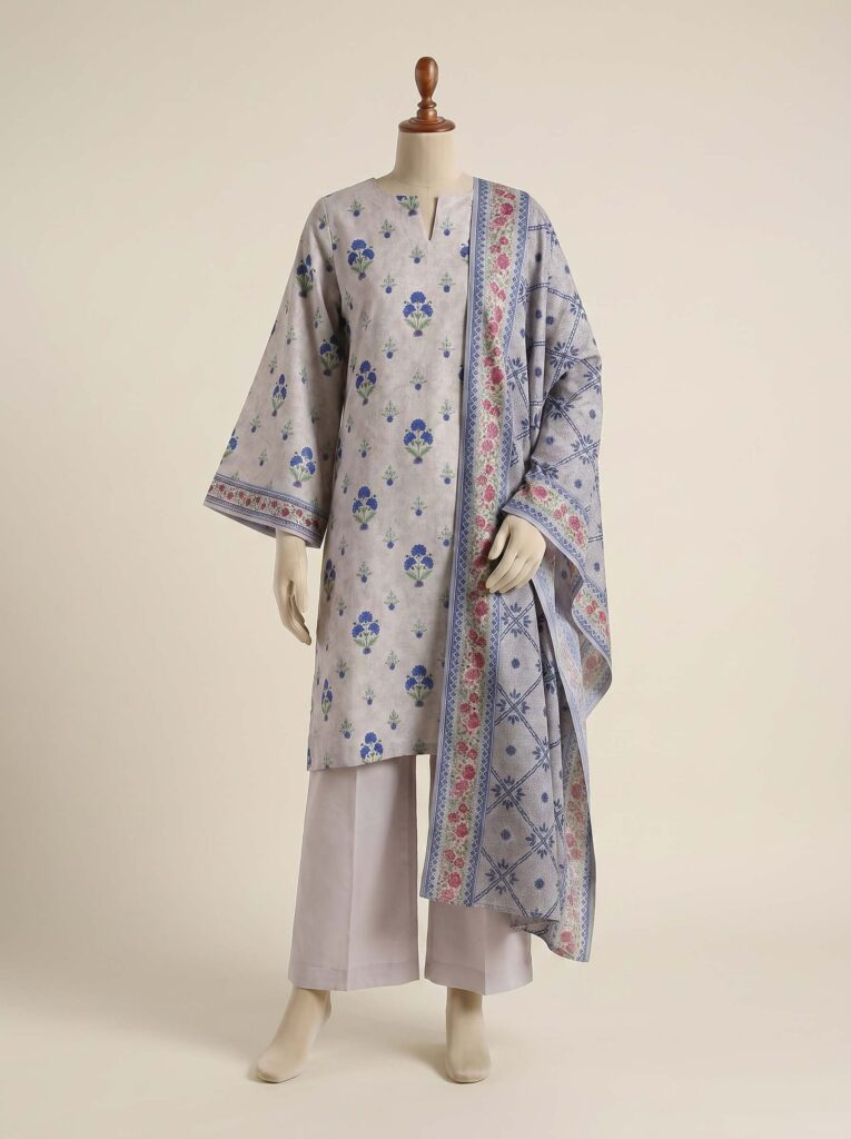 3 Piece – Printed Lawn Suit