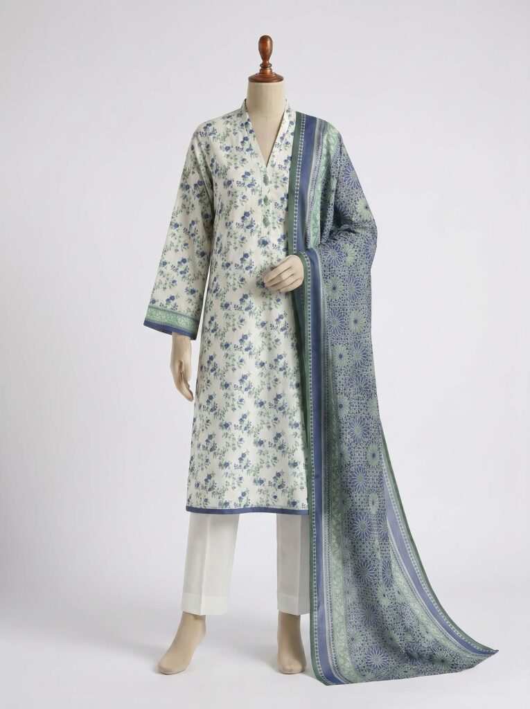 3 Piece - Printed Lawn Suit