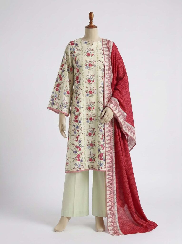 3 Piece - Printed Lawn Suit
