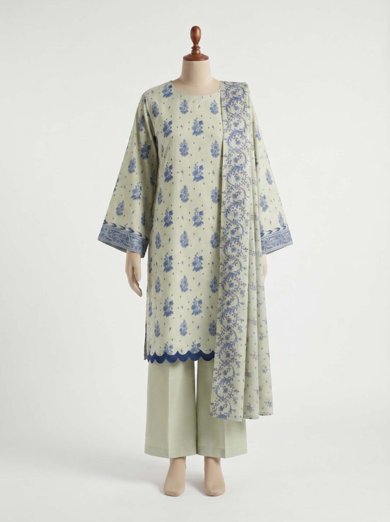 3 Piece - Printed Lawn Suit