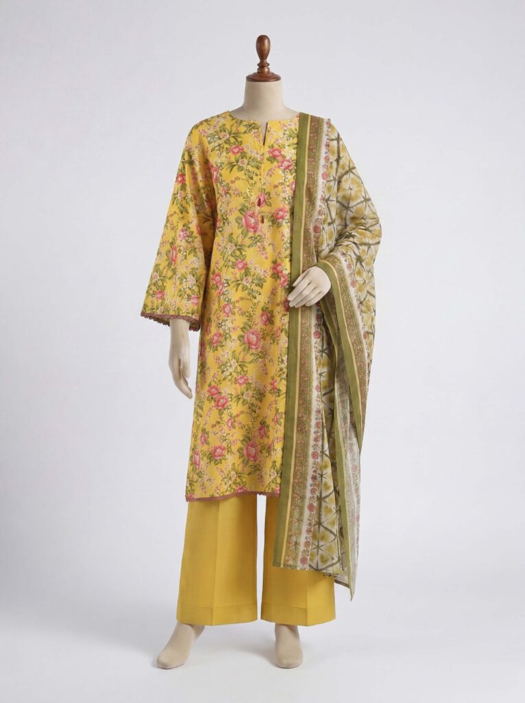 3 Piece - Printed Lawn Suit