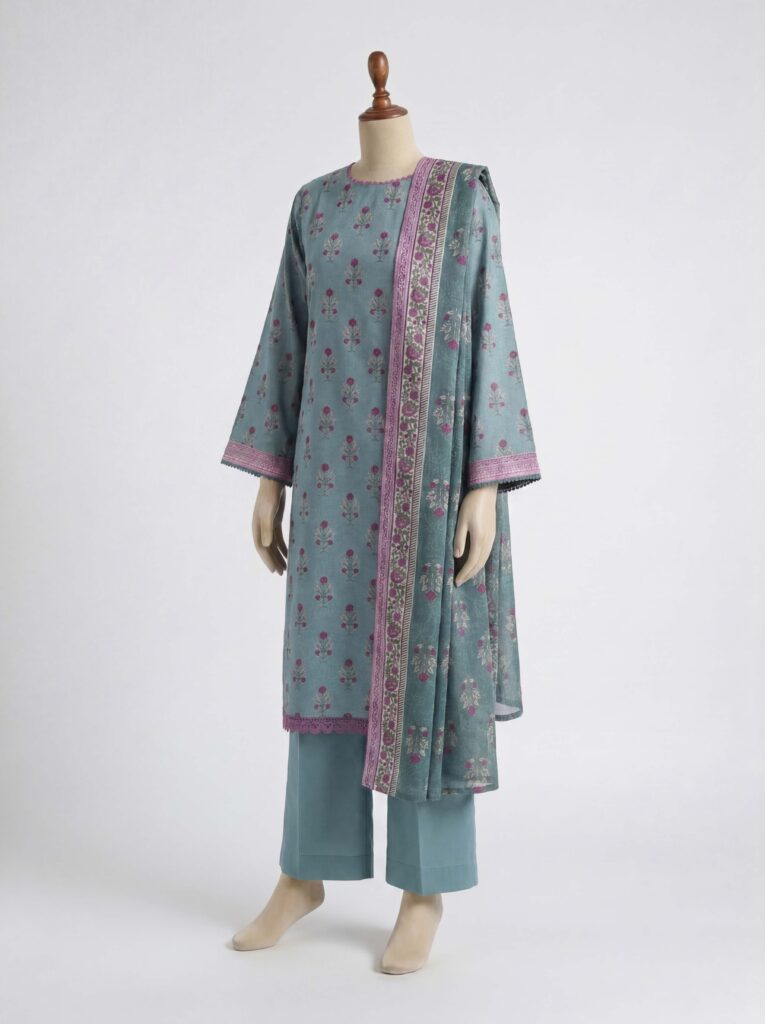 3 Piece - Printed Lawn Suit