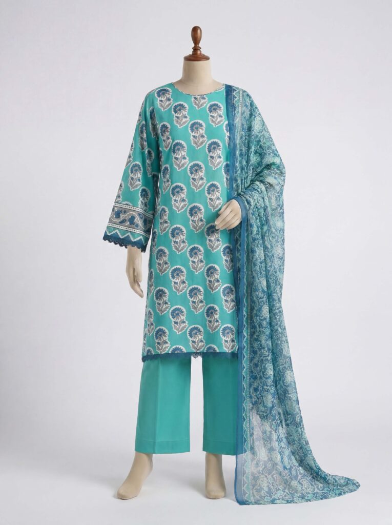 3 Piece - Printed Lawn Suit